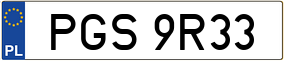 Trailer License Plate